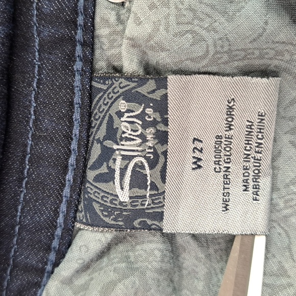 Silver Suki Rose Surplus Jean Long Shorts Size W27 - Picture 12 of 17